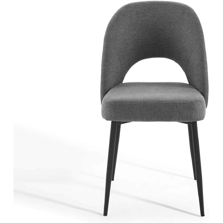 Charcoal upholstered dining chair hot sale